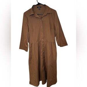 Lands EndElegant Brown Women's Dress